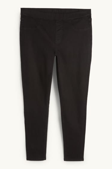 Damen - Jegging Jeans - Mid Waist - schwarz