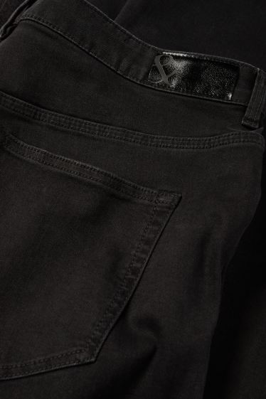 Donna - Jeans svasati - vita alta - nero