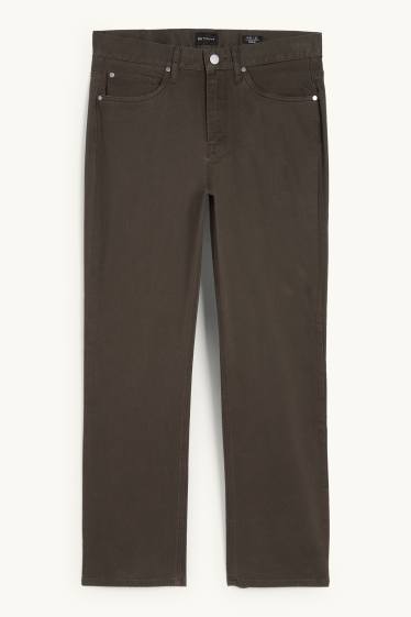 Hommes - Pantalon - regular fit - kaki
