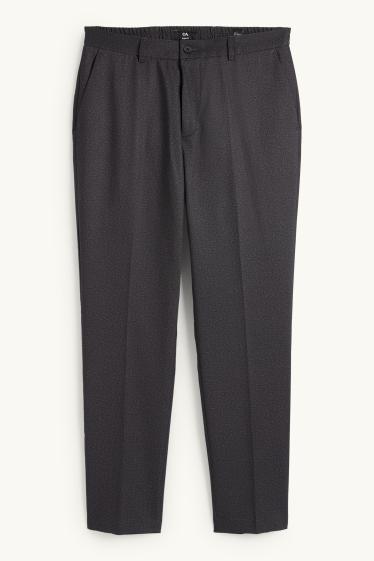 Hommes - Pantalon de costume - slim fit - Flex - gris foncé