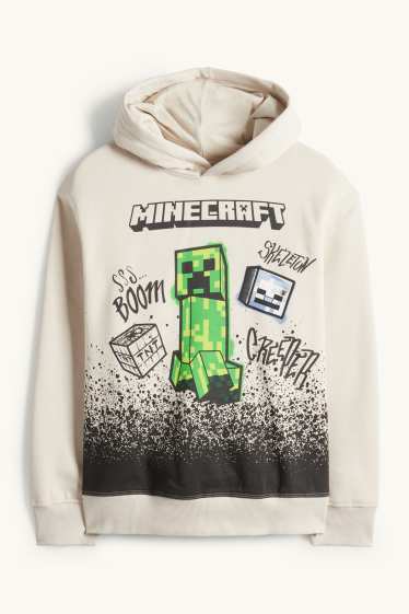 Kinder Buben - Minecraft - Hoodie - hellbeige
