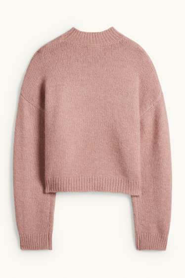 Femei - Pulover - în carouri - multicolor