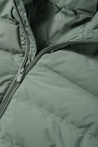 Heren - Gewatteerde jas - waterafstotend - groen