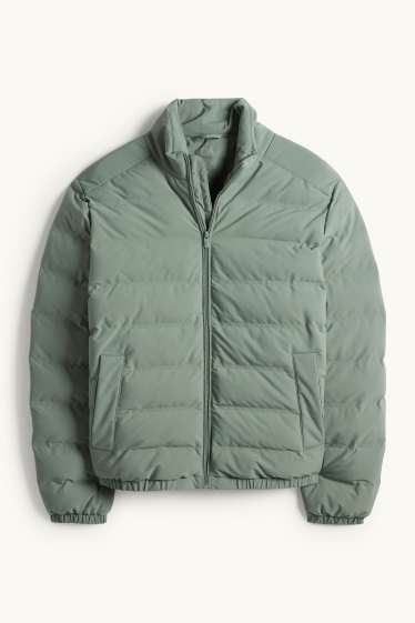 Heren - Gewatteerde jas - waterafstotend - groen
