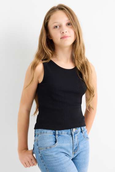 Kinder Mädchen - Wednesday - Set - Hoodie und Top - 2 teilig - weiß