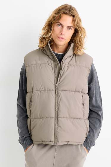 Hommes - Doudoune sans manches - taupe