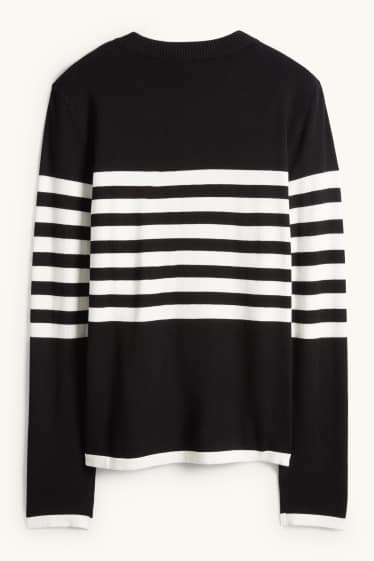 Dona - Jersei - de ratlles - negre/blanc