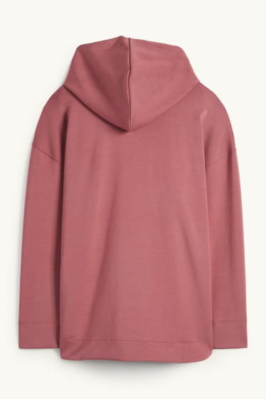 Donna - Felpa con cappuccio - bordeaux