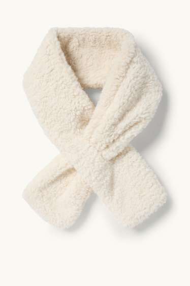 Kinderen: meisjes - Set - jas met capuchon en sjaal - gevoerd - 2-delig - mintgroen