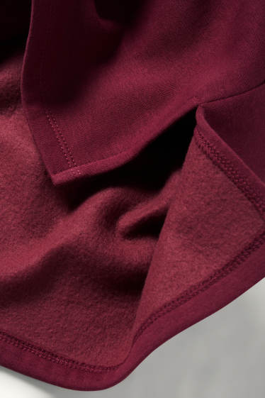 Damen - Sweatkleid - Straight Fit - bordeaux