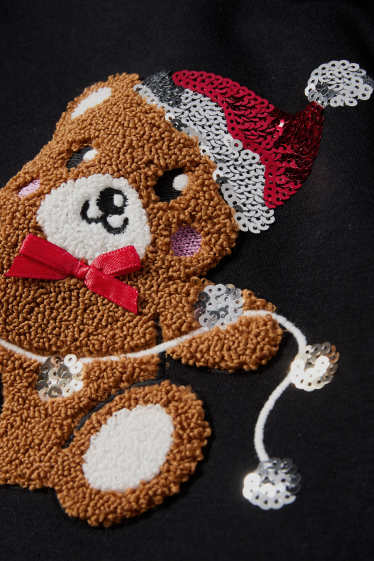 Nena - Os de peluix - dessuadora nadalenca - negre