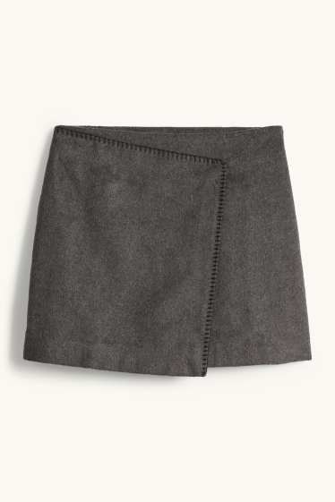 Dona - Minifaldilla - gris fosc