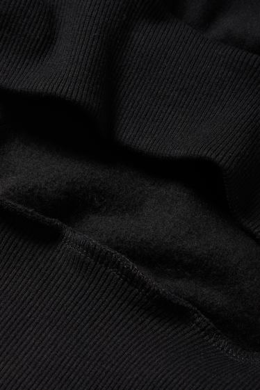 Uomo - Felpa con cappuccio oversize - Nirvana - nero