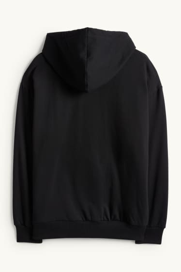 Uomo - Felpa con cappuccio oversize - Nirvana - nero