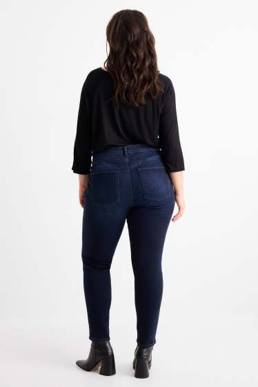 Damen - Skinny Jeans - Mid Waist - Shaping-Jeans - LYCRA® - dunkeljeansblau