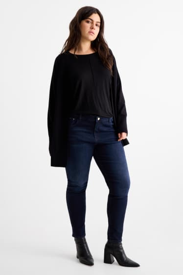 Damen - Skinny Jeans - Mid Waist - Shaping-Jeans - LYCRA® - dunkeljeansblau