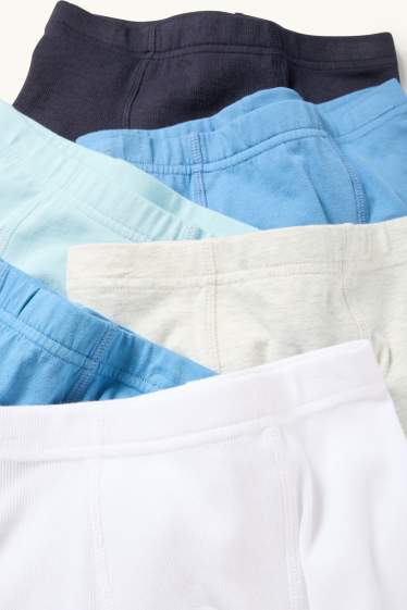 Kinderen: jongens - Set van 6 - boxershorts - mintgroen