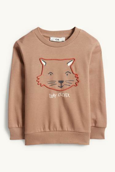 Children Boys - Tiger - sweatshirt - light brown