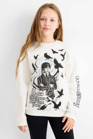 Children Girls - Wednesday - sweatshirt - white