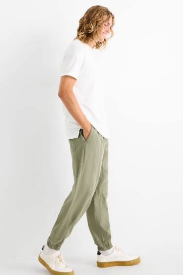 Hommes - Pantalon - loose fit - vert