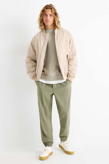 Hommes - Pantalon - loose fit - vert