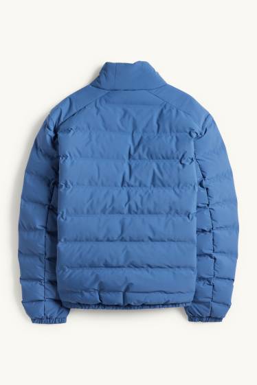 Heren - Gewatteerde jas - waterafstotend - blauw