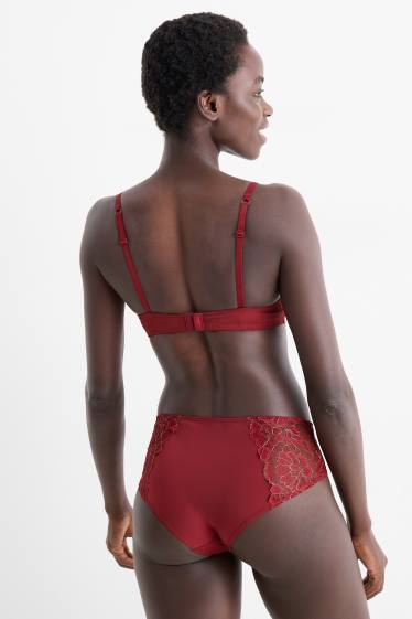 Damen - Hipster - dunkelrot