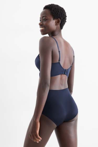 Femmes - Soutien-gorge à armature - PLUNGE - ampliforme - bleu foncé