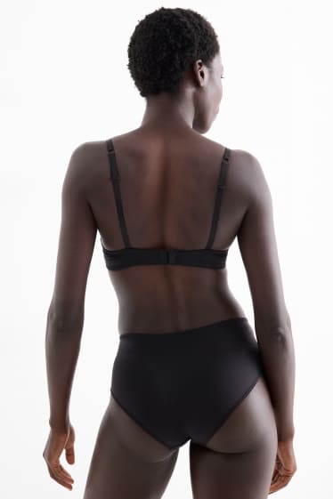 Femmes - Soutien-gorge avec armatures - DEMI - ampliforme - bordeaux / noir