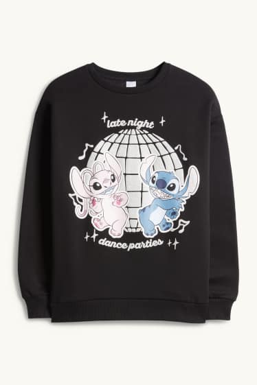 Enfants filles - Lilo & Stitch - sweat - noir