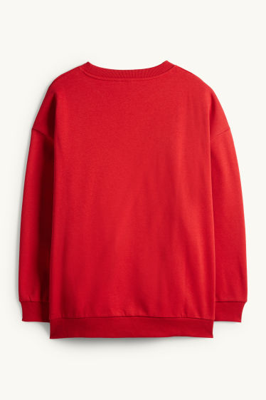 Femmes - Sweat de Noël - Peanuts - rouge