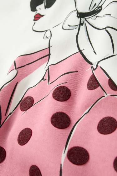 Femei - Tricou cu mânecă lungă - regular fit - alb