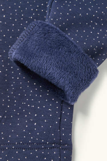 Enfants filles - La Reine des Neiges - leggings chauds - bleu foncé