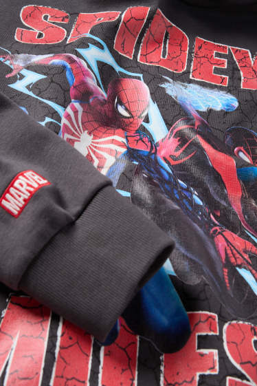 Nen - Spiderman - dessuadora amb caputxa - negre