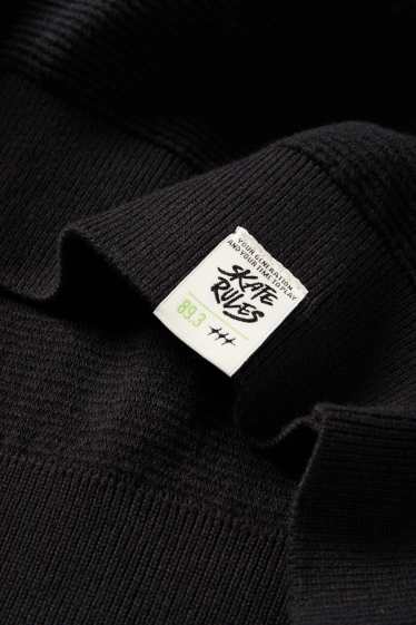 Nen - Jersei - de canalé - negre