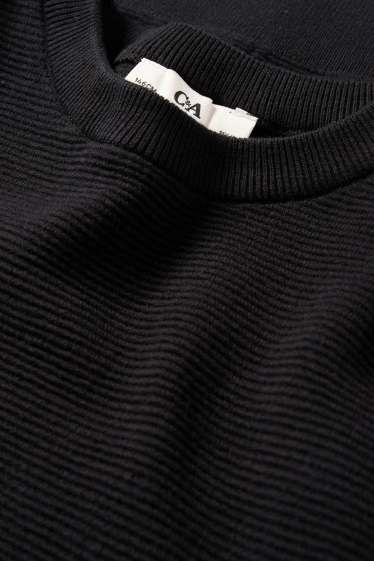Nen - Jersei - de canalé - negre