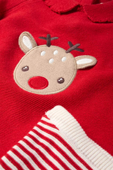 Bébés filles - Renne - tenue de Noël pour bébé - 2 pièces - rouge