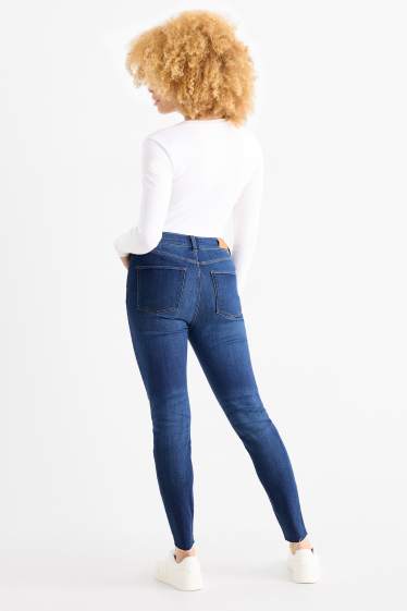 Women - Skinny jeans - high waist - LYCRA® ADAPTIV fibre - blue denim
