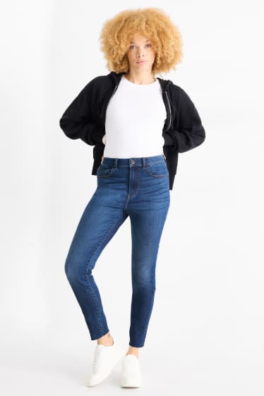 Women - Skinny jeans - high waist - LYCRA® ADAPTIV fibre - blue denim
