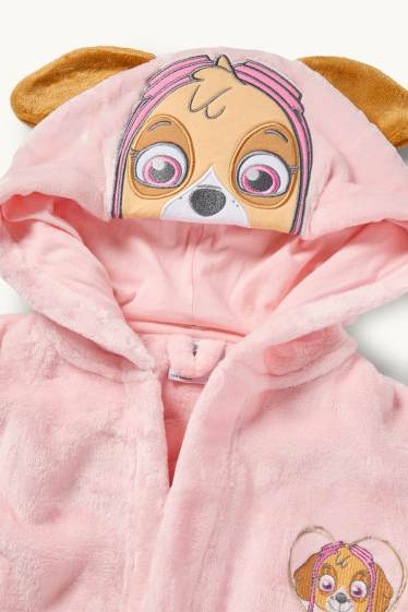 Children Girls - PAW Patrol - Skye - bathrobe with hood - pink