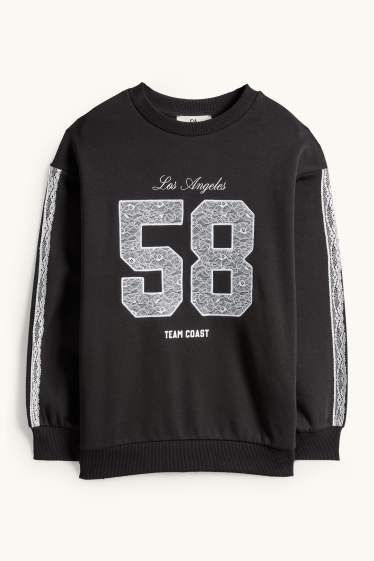 Children Girls - Los Angeles - sweatshirt - black