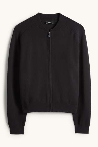 Damen - Strickjacke - schwarz
