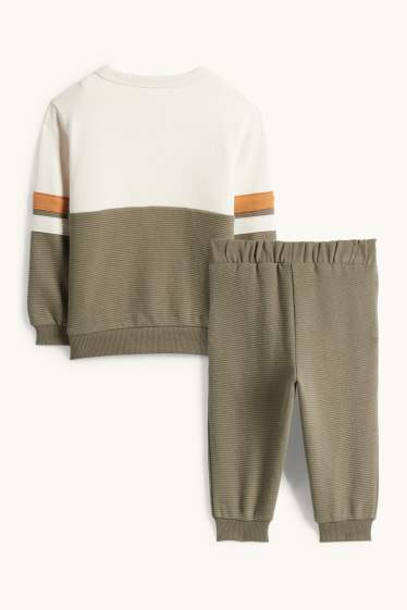 Bebés niños - Mickey Mouse - conjunto para bebé - 2 prendas - beis