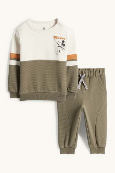 Bebés niños - Mickey Mouse - conjunto para bebé - 2 prendas - beis