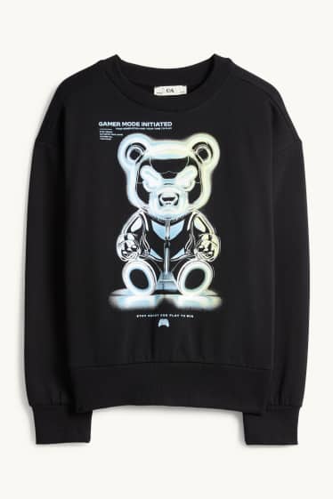 Kinderen: jongens - Gaming - sweatshirt - zwart