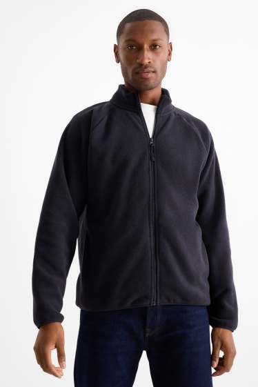 Men - Fleece jacket - dark blue