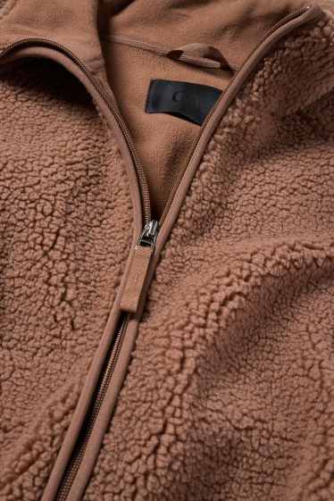 Femmes - Veste en peluche - marron