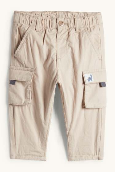 Bébés garçons - Dino - pantalon cargo bébé - beige