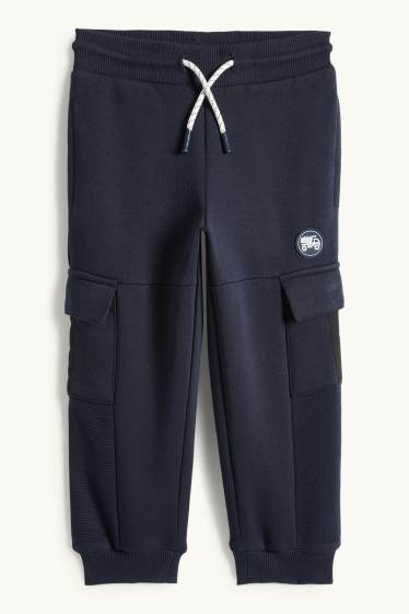 Kinder Jungen - LKW - Cargo-Jogginghose - dunkelblau