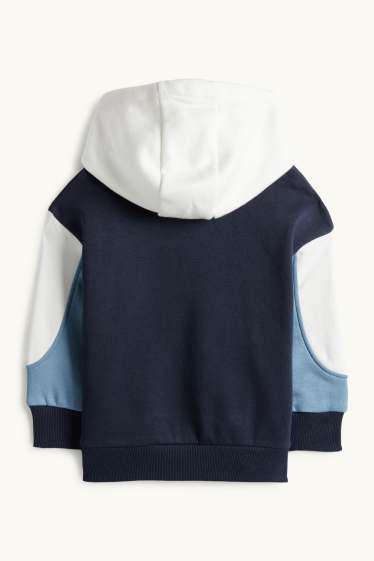 Copii - Băieți - Dinozaur și excavator - hanorac - albastru închis